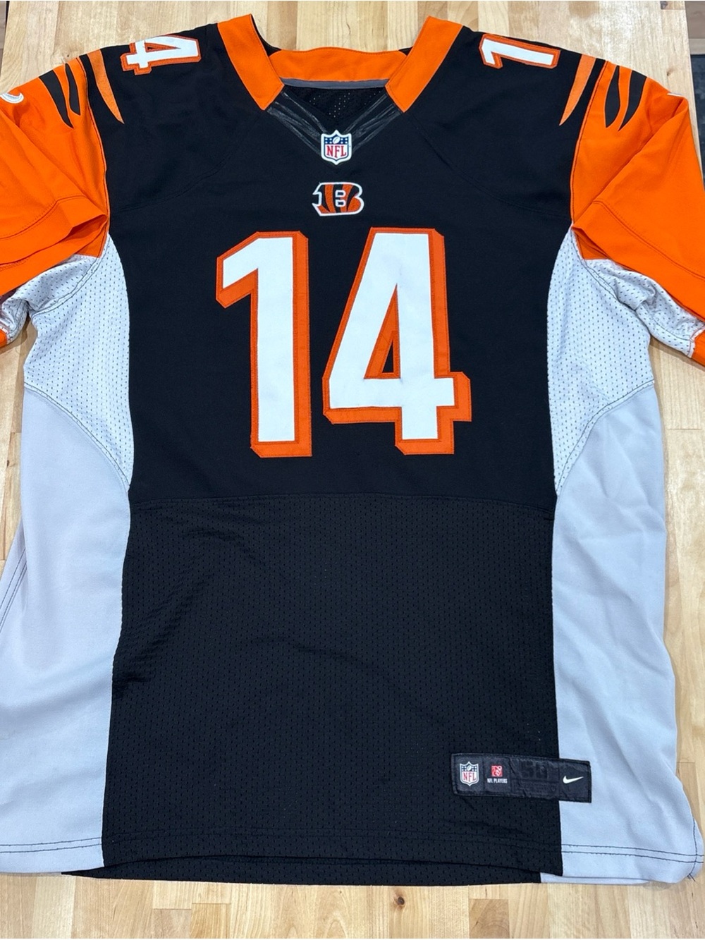 Nike On Field Cincinnati Bengals Andy Dalton #14 Jersey Black/Orange mens 56